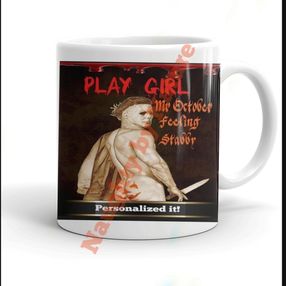 Mr October Feeling Stabby coffee cup/ mug - Picture 3 of 3